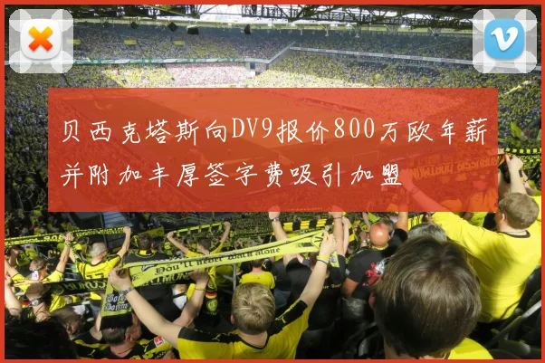 贝西克塔斯向DV9报价800万欧年薪并附加丰厚签字费吸引加盟